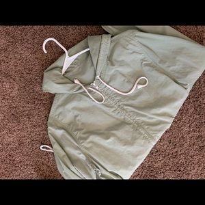 Mint green wind breaker